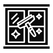 Icon of window being cleaned