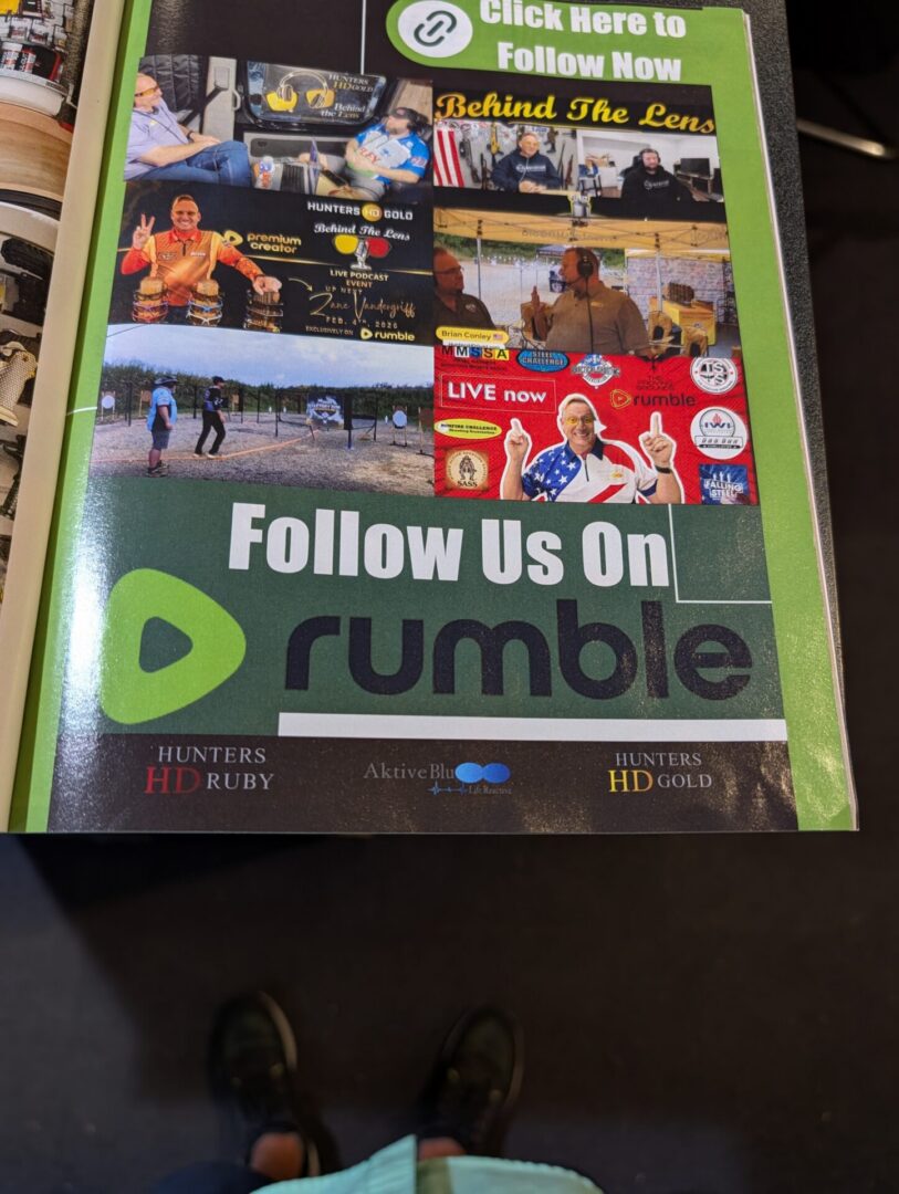 Follow Us on Rumble promotional poster